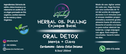 Herbal Pulling Oil Enjuague Bucal 8 oz - Imagen 8