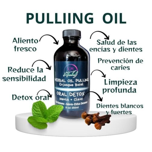 Herbal Pulling Oil Enjuague Bucal 8 oz - Imagen 3