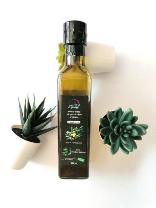 Aceite de oliva en hierbas italianas