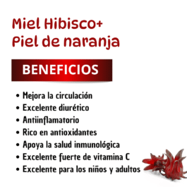 Miel Herbal Hibisco Piel de Naranja 13 oz.